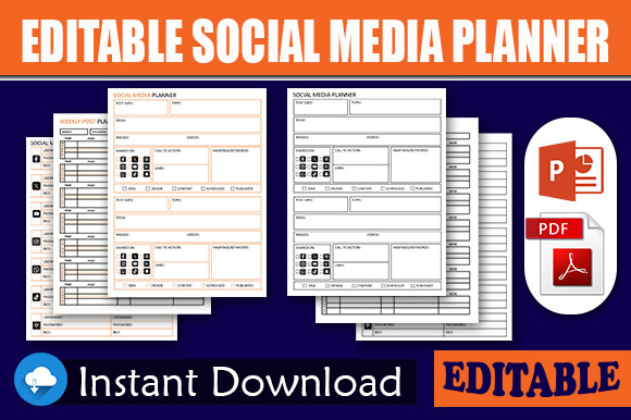 Social Media Planner Template 